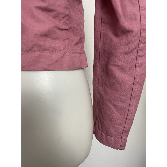 Sisley Jacket Blazer Single Breast Cotton Linen - Picture 9 of 12